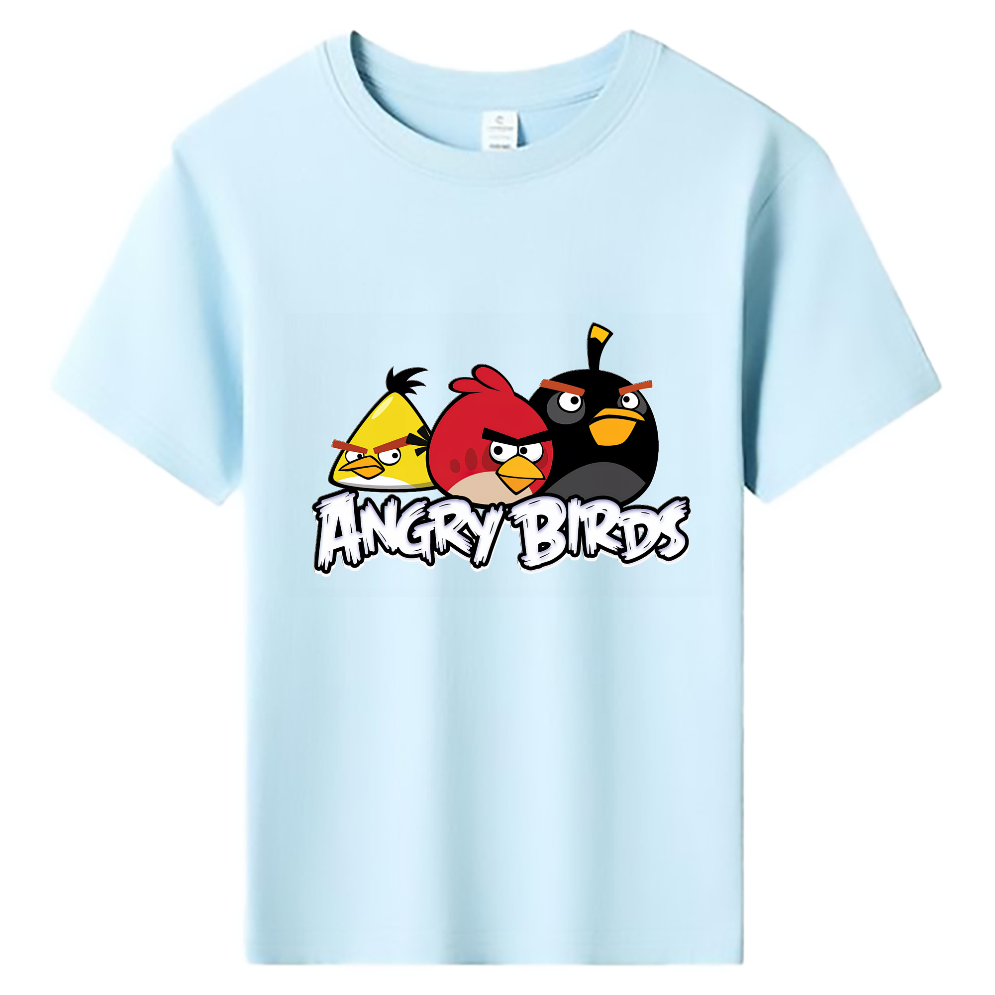 （画像用） Angry Birds アングリーバード 綿100％キッズTシャツ（フロントプリント）